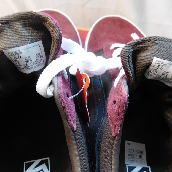 VANS Ward Suede/Canvas Port Royale /White Youth Kids Sneakers Size 5 New in Box - Picture 6 of 7